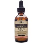 Solgar Liquid Vitamin D3 Tekutý vitamín D3 2500 IU 62,5 mkg 59 ml – Hledejceny.cz