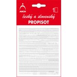 Propisoty Čísla/písmena bílá 2mm – Sleviste.cz