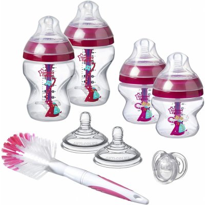 Tommee Tippee sada kojeneckých lahviček C2N anti colic s kartáčem pink od 1  099 Kč - Heureka.cz