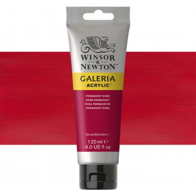 Winsor & Newton Akrylová barva 120 ml Permanent Rose – Zboží Dáma