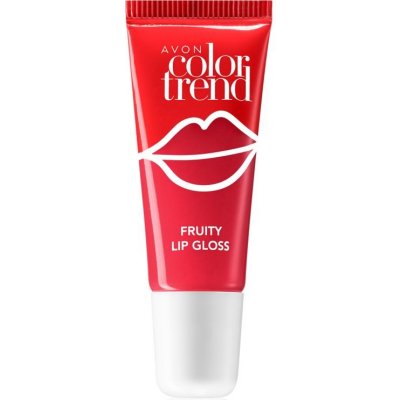 Avon Color Trend Fruity Lips lesk na rty s příchutí Strawberry 10 ml – Zboží Mobilmania