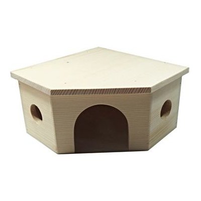 Truhlářství Zimný Domek pro morče rohový ZV 113 21,5 x 12 x 21,5 cm – Sleviste.cz