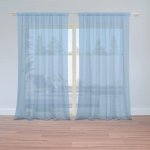 Sablio Záclony Modrá 3: 2ks 150x250cm – Zboží Mobilmania
