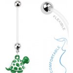 Šperky4U těhotenský piercing do pupíku želvička WP01085.0 – Sleviste.cz