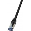 síťový kabel LogiLink CQ6105S RJ45 CAT 6A S/FTP, 15m, černý