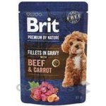 Brit Premium by Nature Adult Dog Fillets in Gravy with Beef & Carrot 85 g – Zboží Mobilmania