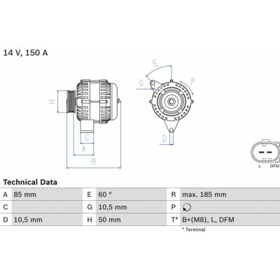 Alternátor BOSCH 0 986 047 550 – Zbozi.Blesk.cz