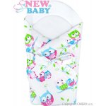 New Baby Zavinovačka s kokosovou vyztuží a mašlí bílá se sovou – Zboží Dáma