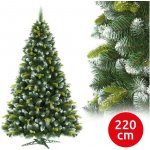DONOCI Vánoční stromek borovice s bílými konci 220 × 130 cm – Hledejceny.cz
