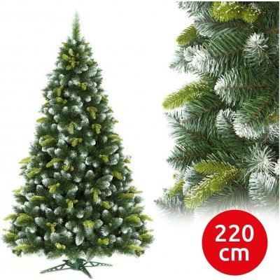 DONOCI Vánoční stromek borovice s bílými konci 220 × 130 cm – Hledejceny.cz