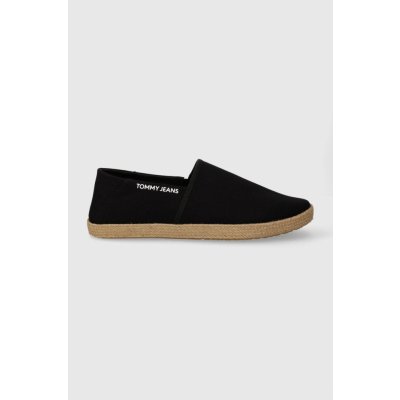 Tommy Jeans espadrilky Tjm Espadrille Street EM0EM01386 černé – Zboží Mobilmania