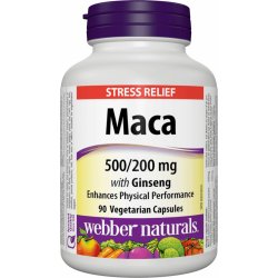 Webber Naturals Maca with Ginseng 500/200 mg 90 kapslí