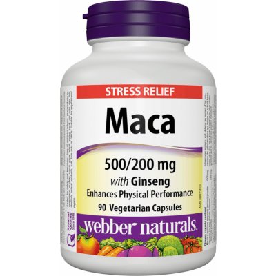 Webber Naturals Maca with Ginseng 500/200 mg 90 kapslí – Hledejceny.cz