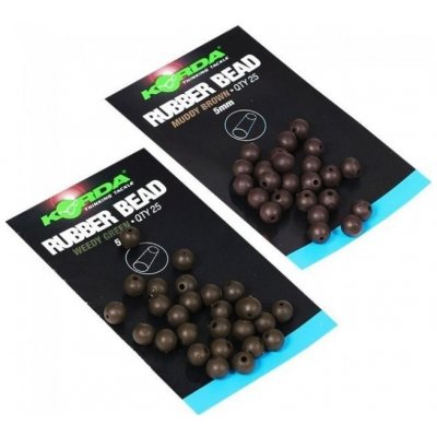 Korda gumové korálky Rubber Beads 4mm Weedy Green 25ks – Hledejceny.cz