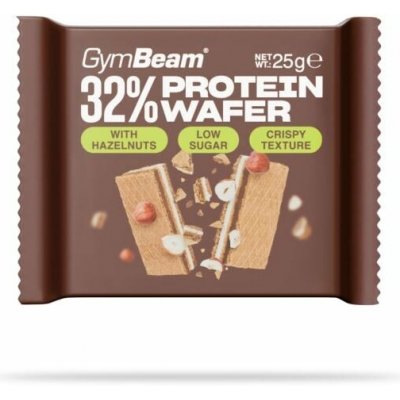 GymBeam 32% Protein Wafer 25 g – Zboží Dáma