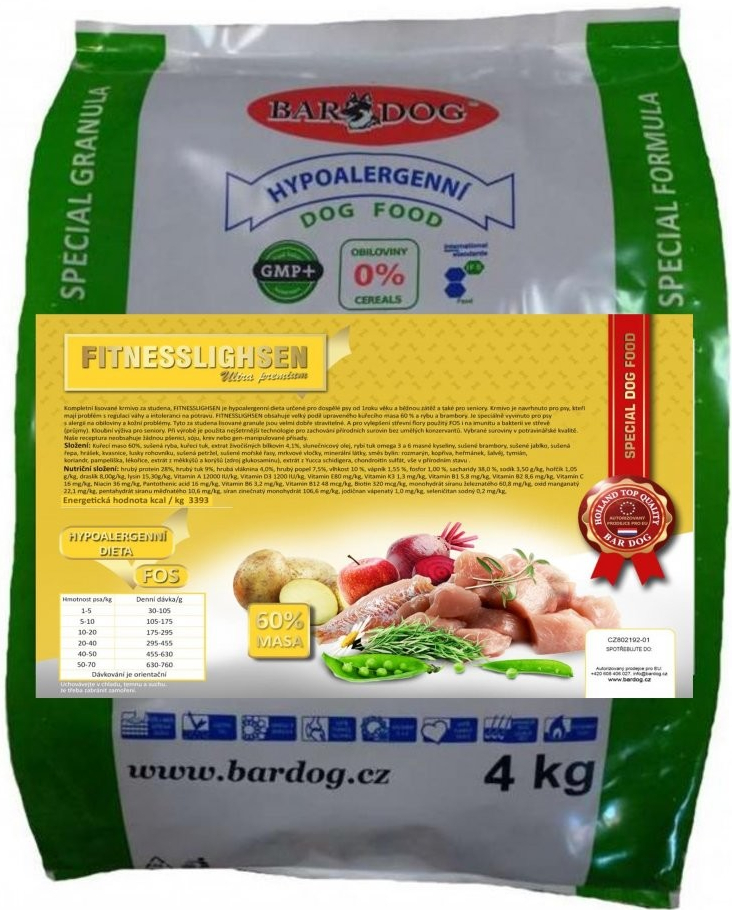 Bardog Lisované Fitnesslighsen 4 kg