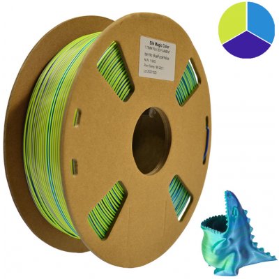 RoyalFilaments PLA SILK, 1,75 mm, 1kg, Tricolor BluePurpleYellow – Zboží Živě