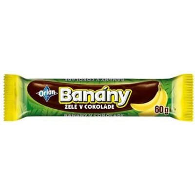 Orion Banány Želé v čokoládě 48 x 60 g – Zboží Dáma