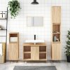 Koupelnový nábytek vidaXL 3dílný set koupelnového nábytku dub sonoma kompozitní dřevo