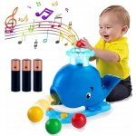 BRIGHT STARTS Hračka hudební světelná velryba Popper 6m+ – Sleviste.cz