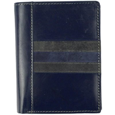 Kožená pánská peněženka modrá WILD – Zboží Mobilmania