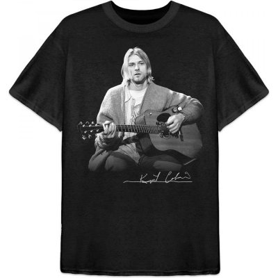 Kurt Cobain Guitar Live Photo černé tričko unisex – Zbozi.Blesk.cz
