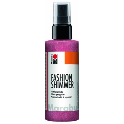 Barva na textil ve spreji Fashion-Shimmer Spray 100ml Červená