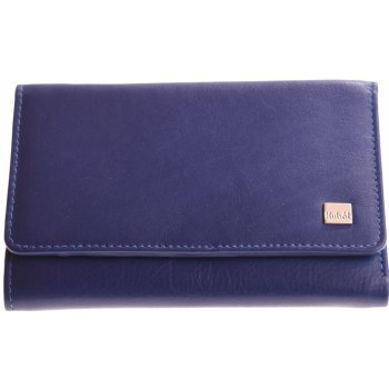 Kubát Kůže Dámská luxusní kožená modrá peněženka 7370662 Modrá