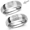 Prsteny SILVEGO Ocelový prsten snubní pro muže RRC2030-M Šperky/Prsteny RRC2030-M