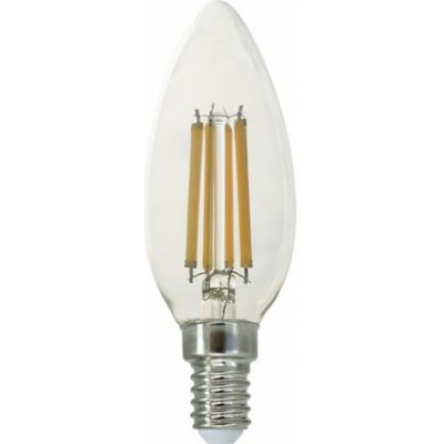 ACA Lighting LED FILAMENT E14 C35 7W 4000K 230V AC 880lm RA80 FLAM7NW – Zboží Mobilmania