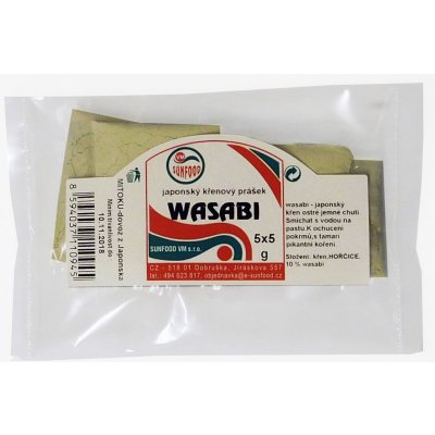 Sunfood Wasabi japonský křen v prášku 25 g. – Zboží Dáma