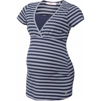 bellybutton dámské těhotenské triko pruhy navy modrá bílá