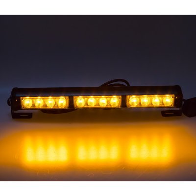 LED světelná alej, 12x LED 3W, oranžová 360mm, ECE R10 – Zboží Mobilmania