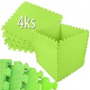 EVA pěnový koberec 60x60cm zelená 4 ks