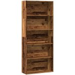 vidaXL Knihovna old wood 80x30x189 cm kompozitní dřevo – Zboží Dáma