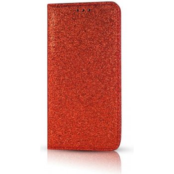Pouzdro Sligo Case Samsung S10E - červené brokát