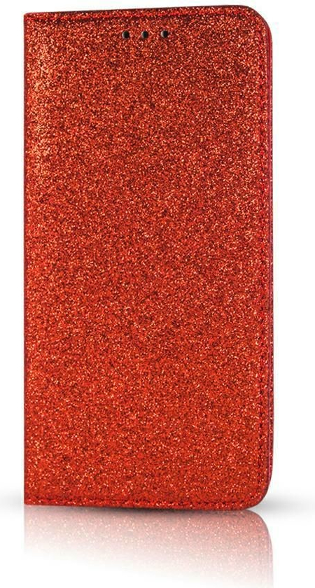 Pouzdro Sligo Case Samsung S10E - červené brokát