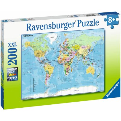 Ravensburger Mapa světa XXL 200 dílků – Hledejceny.cz