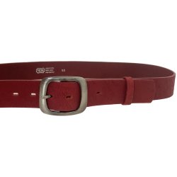 Penny Belts kožený opasek 99V290 červený