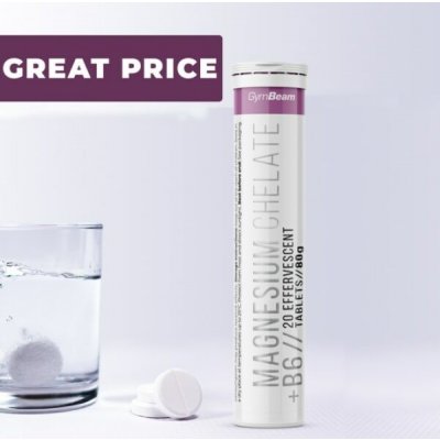 Gymbeam Magnesium chelate + B6 pomeranč 20 šumivých tablet – Hledejceny.cz