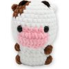 Plyšák Vali Crochet Háčkovaný Mini kravička
