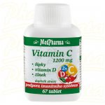 MedPharma Vit.C 1200 mg se šípky+vit.D+zinek 67 tablet – Hledejceny.cz