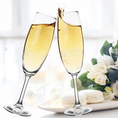 Orion Sklenice na sekt SRDÍČKA 2 x 220 ml – Hledejceny.cz