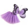 Dětský karnevalový kostým motýl levandulová 1sada