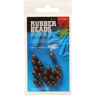Giants Fishing Gumové Kuličky Rubber Beads Transparent Brown 4mm – Zboží Mobilmania