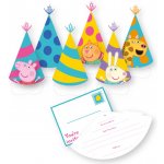 Amscan Párty pozvánky - čepičky Prasátko Peppa – Hledejceny.cz