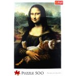 Trefl Mona Lisa s kočkou 500 dílků – Zboží Dáma