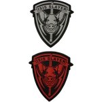 ARMED PATCHES PVC nášivka ISIS SLAYER, Pig bílá – Zboží Dáma
