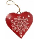 Indecor Srdce plech závěsné 15x5x15cm – Hledejceny.cz