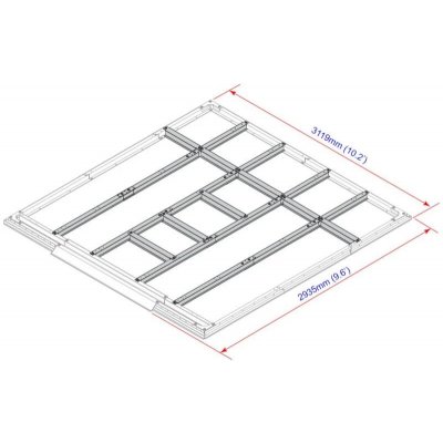DURAMAX 57212 Podlahové profily pro domky 9,7 m² – Hledejceny.cz